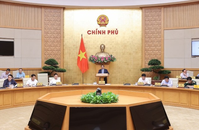 Thủ tướng chủ trì phiên họp Kl993 ưu đãi thưởng hấp dẫn về chính quyền địa phương 2 cấp - Ảnh: VGP/Nhật Bắc