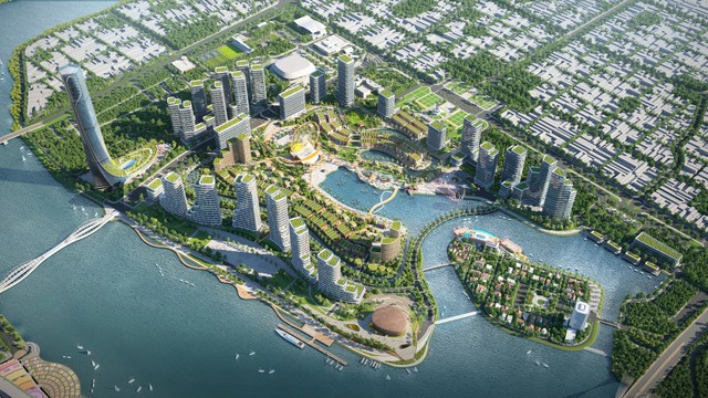 Phối cảnh 3D dự án siêu tổ hợp văn hóa vui chơi giải trí, thương mại dịch vụ Da Nang Downtown.
