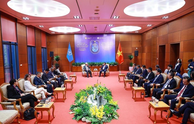 Toàn cảnh buổi hội kiến.