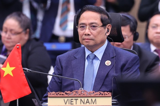 Thủ tướng đề xuất ba trọng tâm làm sâu sắc hơn hợp tác ASEAN-Liên hợp quốc - Ảnh: VGP/Nhật Bắc.