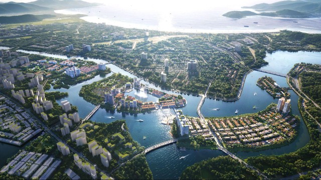 Phối cảnh dự án Charmora City với 3 đảo chức năng liên hoàn