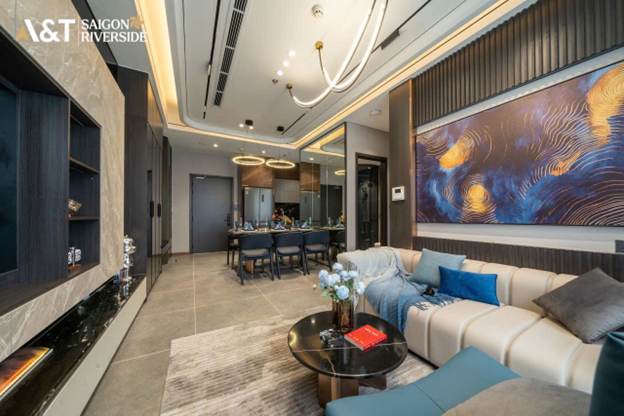 Hình ảnh căn hộ mẫu 2PN của khu căn hộ A&amp;T Saigon Riverside