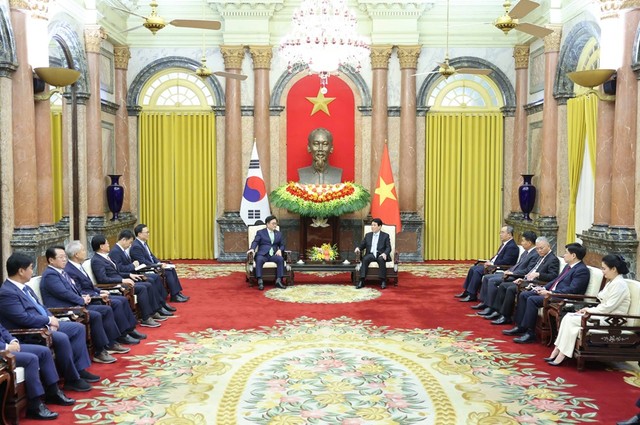Quang cảnh buổi hội kiến.