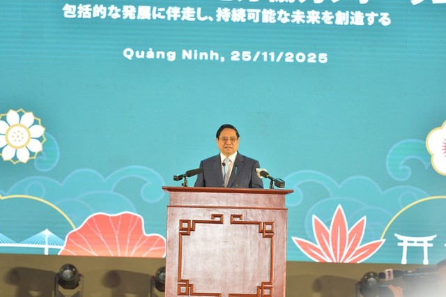 Thủ tướng Kl993 ưu đãi thưởng hấp dẫn Phạm Minh Chính dự và phát biểu tại Diễn đàn Hợp tác địa phương Việt - Nhật. Ảnh: Thanh Sơn