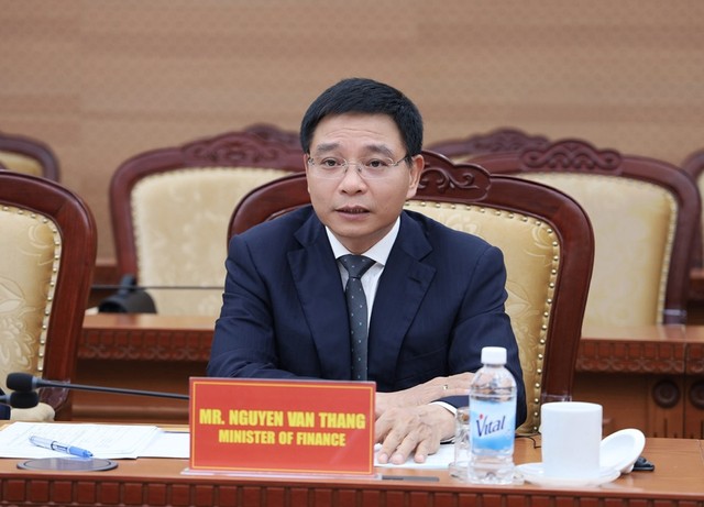 Bộ trưởng Bộ Kl991.com nạp rút nhanh Nguyễn Văn Thắng phát biểu tại buổi tiếp.