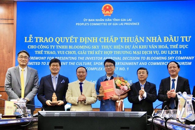 Dự án Khu văn hoá, thể dục thể thao, vui chơi, giải trí kết hợp thương mại, dịch vụ, du lịch 1 của Công ty Công ty TNHH Blooming Sky có vốn hơn 2.599 tỷ đồng là dự án có tổng vốn Kl99ok phiên bản mới lớn nhất mà tỉnh Gia Lai thu hút được trong tháng 11/2025. Ảnh: Hoàng Thảo.