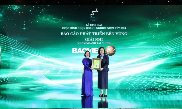 Bảo Việt đạt giải Nhì hạng mục Phát triển bền vững nhóm ngành Kl991.com nạp rút nhanh