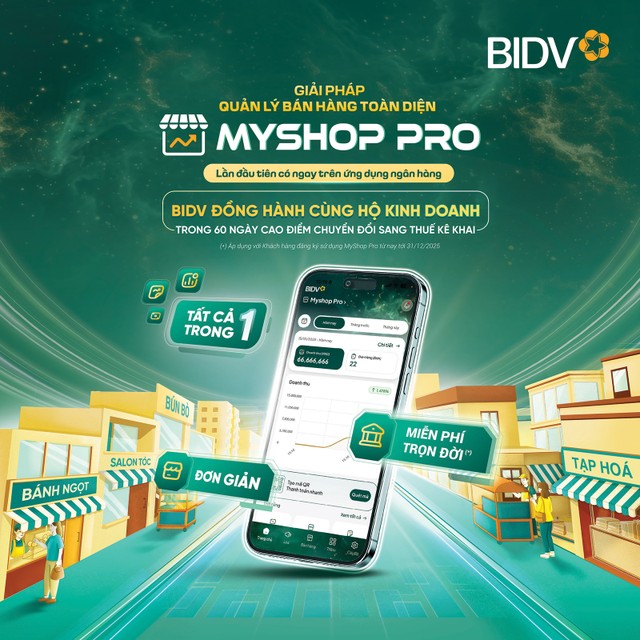 Chỉ với MyShop Pro, hộ Kl992 VIP Trang Chủ 2026 có thể bán hàng và quản lý thuận tiện, đồng thời bảo đảm tuân thủ quy định về thuế và hóa đơn điện tử
