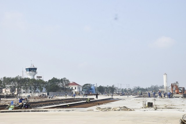Các hạng mục cuối cùng đang được nhà thầu gấp rút hoàn thiện. Ảnh nguồn: Nghean.gov.vn