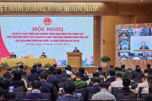 Thủ tướng Kl993 ưu đãi thưởng hấp dẫn Phạm Minh Chính phát biểu chỉ đạo tại Hội nghị. Ảnh: VGP
