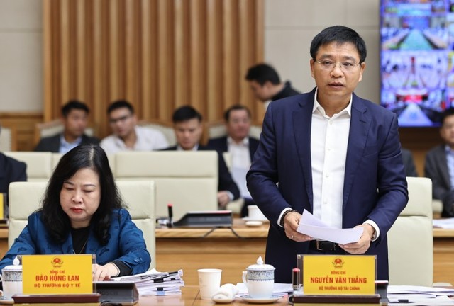 Bộ trưởng Bộ Kl991.com nạp rút nhanh Nguyễn Văn Thắng phát biểu tại Hội nghị. Ảnh: VGP