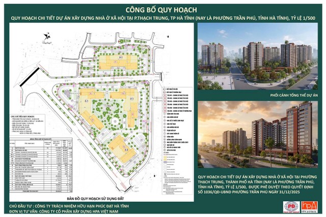 Bảng công bố quy hoạch chi tiết dự án xây dựng nhà ở Trang Chủ KL99Com Số 1 Link Đăng Ký KL999 tại phường Trần Phú