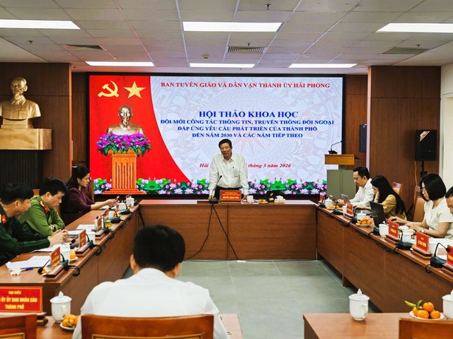 Hội thảo Khoa học đổi mới công tác thông tin, truyền thông đối ngoại đáp ứng yêu cầu phát triển của thành phố đến năm 2030 và các năm tiếp theo