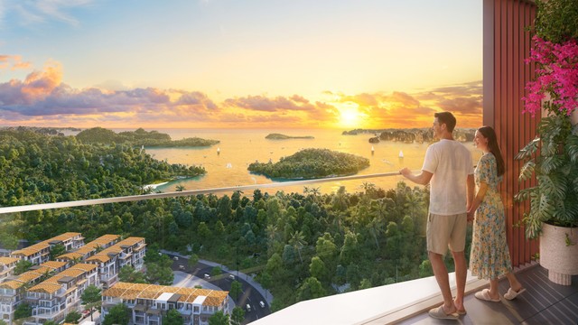 Toà Tháp Thanh Long sở hữu tầm nhìn panorama 3 mặt hướng biển. Ảnh: Sun Property.