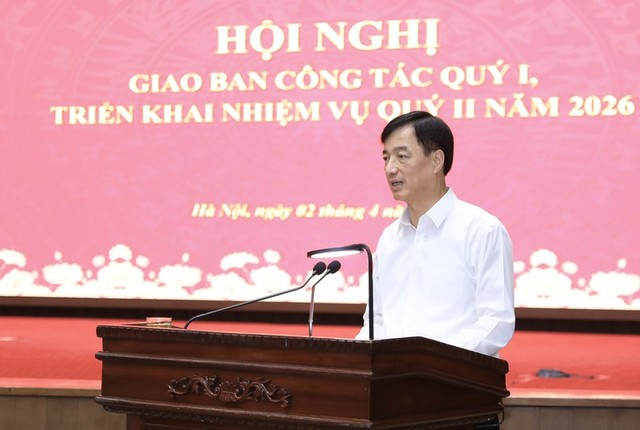 Bí thư Thành ủy Hà Nội Nguyễn Duy Ngọc phát biểu khai mạc Hội nghị.