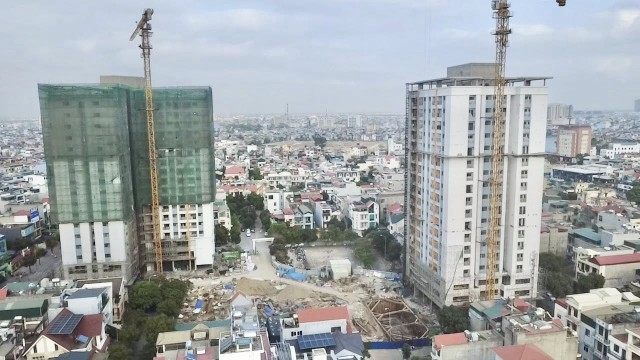 Dự án chung cư Tạ Quang Bửu (Tây Hải Phòng) đang được xây dựng