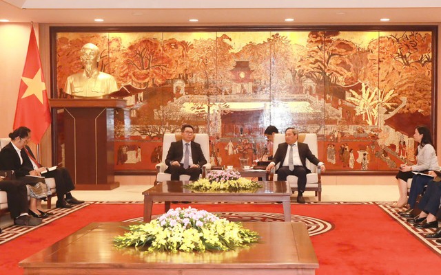 Quang cảnh buổi tiếp.