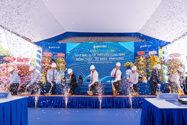 Dự án nhà máy nước thô liên vùng tại Đồng Tháp khởi công năm 2025, dự kiến sẽ hoàn thành giai đoạn 1 và đưa vào vận hành từ quý IV_2026 Dự án nhà máy nước thô liên vùng tại Đồng Tháp khởi công năm 2025, dự kiến sẽ hoàn thành giai đoạn 1 và đưa vào vận hành từ quý IV_2026