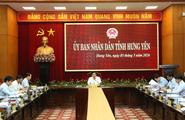 Ông Lại Văn Hoàn, Phó Chủ tịch UBND tỉnh Hưng Yên chủ trì cuộc họp