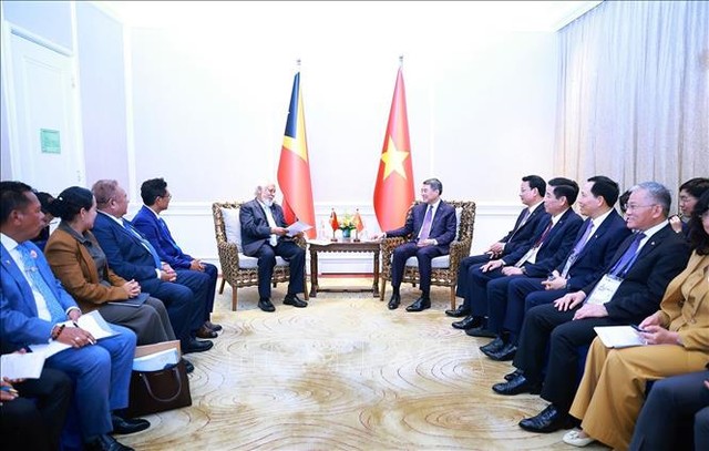 Thủ tướng Kl993 ưu đãi thưởng hấp dẫn Lê Minh Hưng gặp Thủ tướng Timor-Leste Xanana Gusmão.