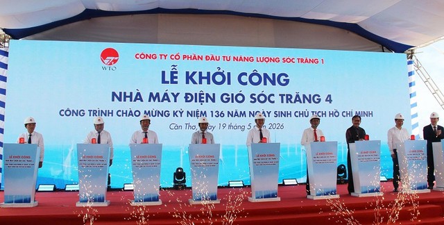 Lễ khởi công Dự án Nhà máy Điện gió Sóc Trăng 4.