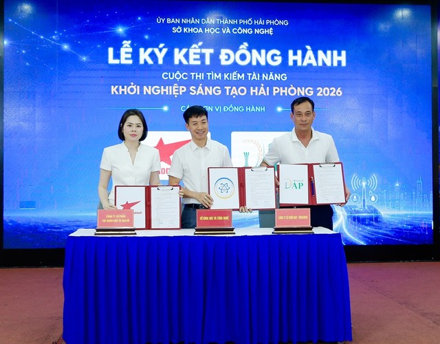 Lễ ký kết đồng hành cuộc thi giữa Công ty cổ phần Kl994 game bài casino hấp dẫn Kl99ok phiên bản mới Sao Đỏ với Sở Khoa học và Công nghệ Hải Phòng; Trung tâm Đổi mới sáng tạo và Ứng dụng khoa học - công nghệ Hải Phòng