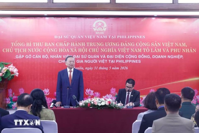 Tổng Bí thư, Chủ tịch nước Tô Lâm và Phu nhân cùng đoàn đại biểu cấp cao Việt Nam gặp gỡ cán bộ, nhân viên Đại sứ quán và đại diện cộng đồng, Kl991.com World Cup 2026 Chính Thức, chuyên gia người Việt Nam tại Philippines.