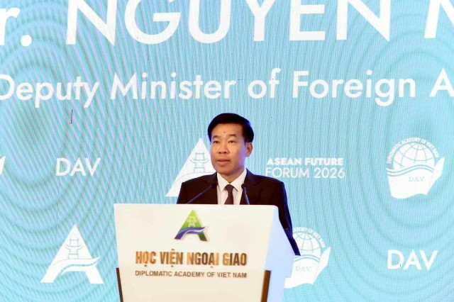 Thứ trưởng Nguyễn Mạnh Cường chia sẻ kết quả nổi bật của Diễn đàn. Ảnh: Đức Thanh. Thứ trưởng Nguyễn Mạnh Cường chia sẻ kết quả nổi bật của Diễn đàn. Ảnh: Đức Thanh.