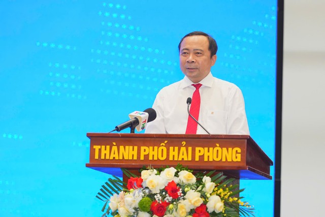 Ông Vũ Hải Quân, Bộ trưởng Bộ Khoa học và Công nghệ phát biểu tổng kết và bế mạc Hội thảo