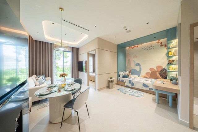 Không gian sống tinh tế tại nhà mẫu Fenica - dự án đang thu hút gia đình trẻ với mức giá từ 1,79 tỷ đồng.
