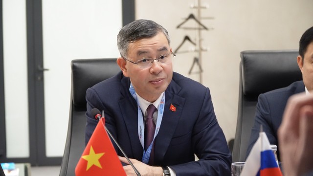 Bộ trưởng Ngô Văn Tuấn tại buổi làm việc. Ảnh: Đức Tiến.