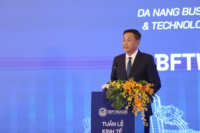 Bí thư Thành ủy Đà Nẵng Lê Ngọc Quang phát biểu khai mạc tại sự kiện.