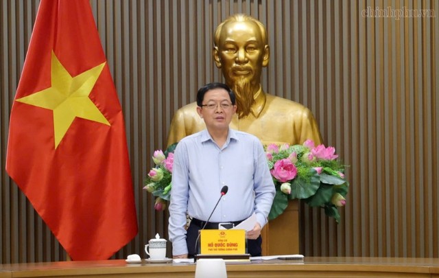 Phó Thủ tướng Hồ Quốc Dũng chủ trì họp với các bộ, cơ quan liên quan về tháo gỡ khó khăn trong xuất khẩu nông sản - Ảnh: VGP