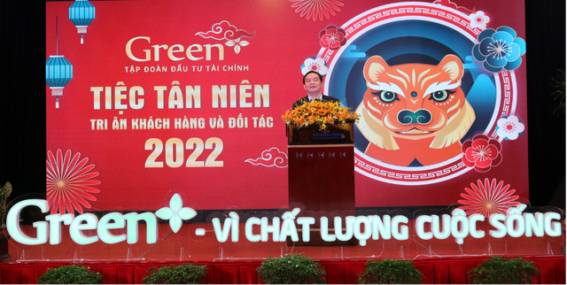 Ông Lê Viết Hải – Chủ tịch HĐQT HBC chia sẻ tại Tiệc tân niên 2022 của Green +