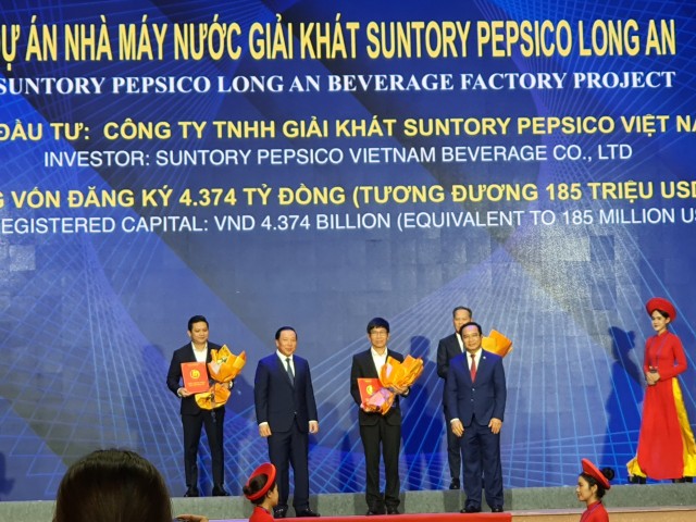 Dự án của Pepsico tại KCN Hữu Thạnh IDICO có tổng vốn Kl99ok phiên bản mới 185 triệu USD, tương đương khoảng 4.374 tỷ đồng