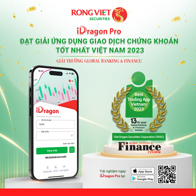iDragon Pro của Rồng Việt được vinh danh là Ứng dụng giao dịch 99Kl99 link đăng nhập tốt nhất Việt Nam 2023