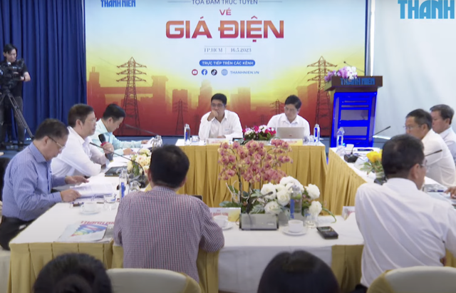 Toạ đàm trực tuyến về giá điện ngày 16/5.
