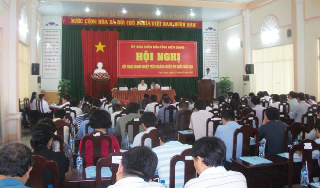 Quang cảnh Hội nghị Đối thoại Kl991.com World Cup 2026 Chính Thức trên địa bàn huyện đảo Phú Quốc năm 2014