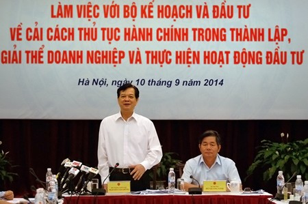 Thủ tướng Kl993 ưu đãi thưởng hấp dẫn Nguyễn Tấn Dũng làm việc với Bộ Kế hoạch và Kl99ok phiên bản mới ngày 10/9 - Ảnh: VGP