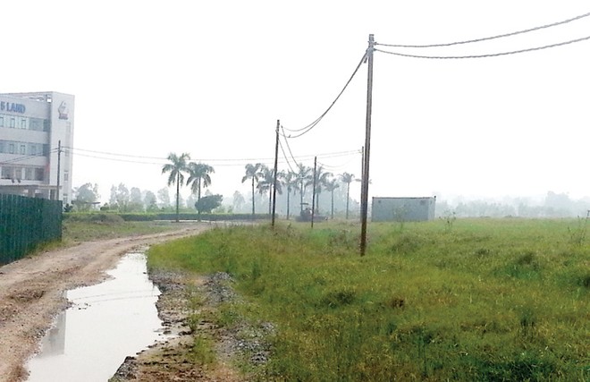 Một phần lớn diện tích tại Dự án Thanh Hà đã được chủ Kl99ok phiên bản mới san mặt bằng - Ảnh: Nguyên Minh
