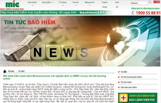 MIC triển khai dịch vụ tra cứu bồi thường Kl99kl phiên bản hoạt động xe ô tô
