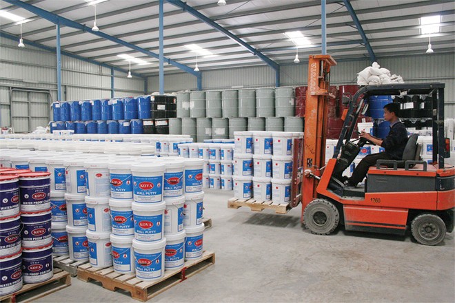 Cuộc đua tranh giành thị phần sơn đang rất quyết liệt.
Ảnh: Hoài Nam
