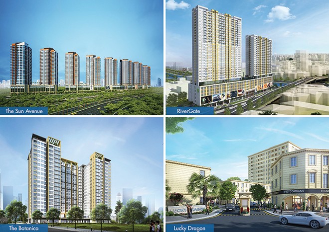 Các dự án nổi bật của Kl994 game bài casino hấp dẫn Novaland: The Sun Avenue (Mai Chí Thọ, Q.2), RiverGate (Bến Vân Đồn, Q.4), The Botanica (Phổ Quang, Q. Tân Bình) và Lucky Dragon (Đỗ Xuân Hợp, Q.9)