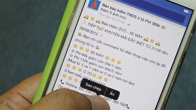 Rất nhiều các trang rao bán Kl99kl phiên bản hoạt động bắt buộc trên Facebook