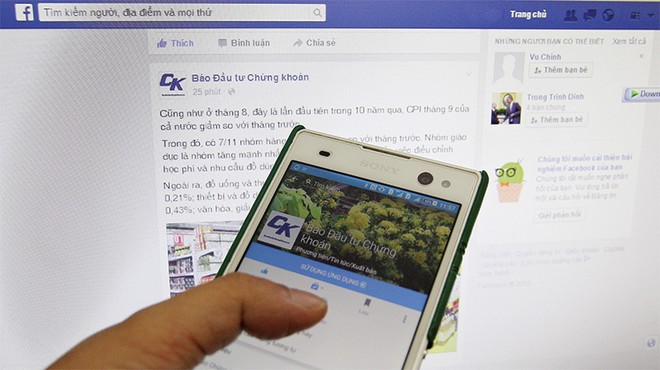 Nhiều nhà Kl99ok phiên bản mới luôn bật Facebook để cập nhật thông tin