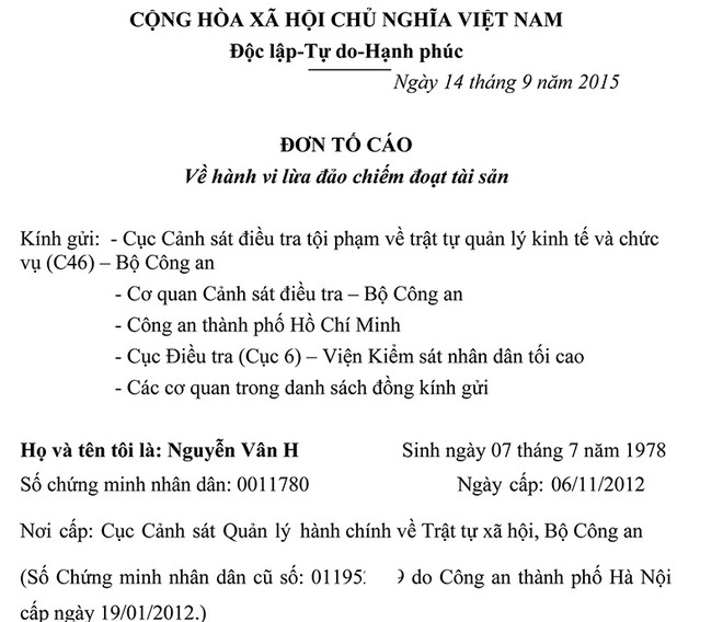Chủ Kl99ok phiên bản mới Dự án 584 Lilama SHB Building bị tố lừa đảo