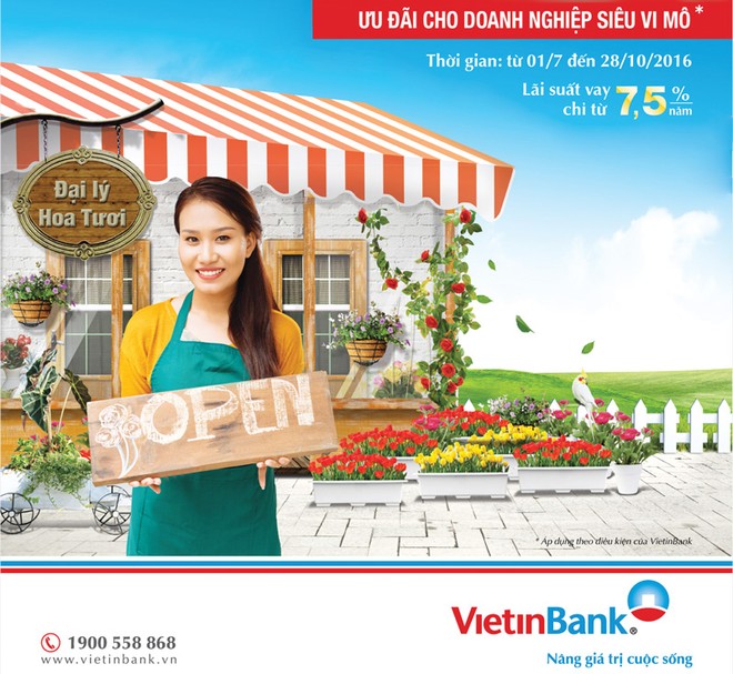 VietinBank: Áp dụng KL99 là cổng game giải trí trực tuyến hàng đầu hiện nay cho vay DN siêu vi mô từ 7,5%/năm