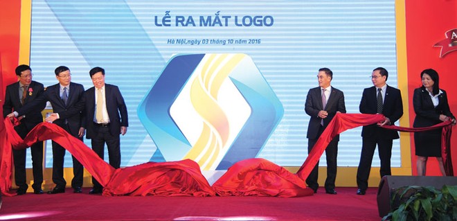 Logo mới của VSD nhìn trực diện có hình khối kim cương lục giác, đồng thời cũng gợi nên kiến trúc tổ ong an toàn, hiệu quả