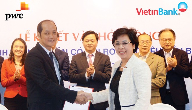 Năm 2015, VietinBank tổ chức thành công Lễ ký kết và khởi động Dự án Tính toán 99Kl.app cổng game giải trí có rủi ro theo yêu cầu Basel II 