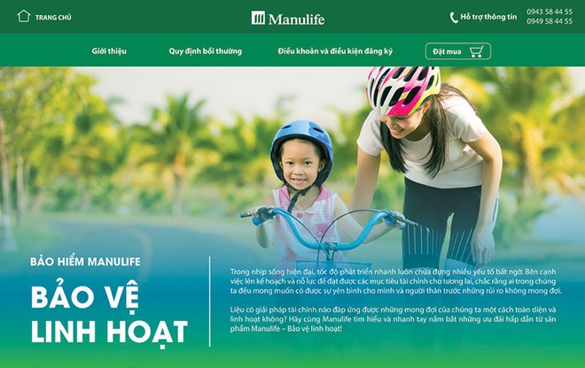 Manulife Việt Nam đã trình làng trang web Kl99kl phiên bản hoạt động trực tuyến (e-commerce) sau gần 1 năm xây dựng
